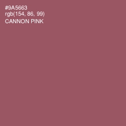 #9A5663 - Cannon Pink Color Image